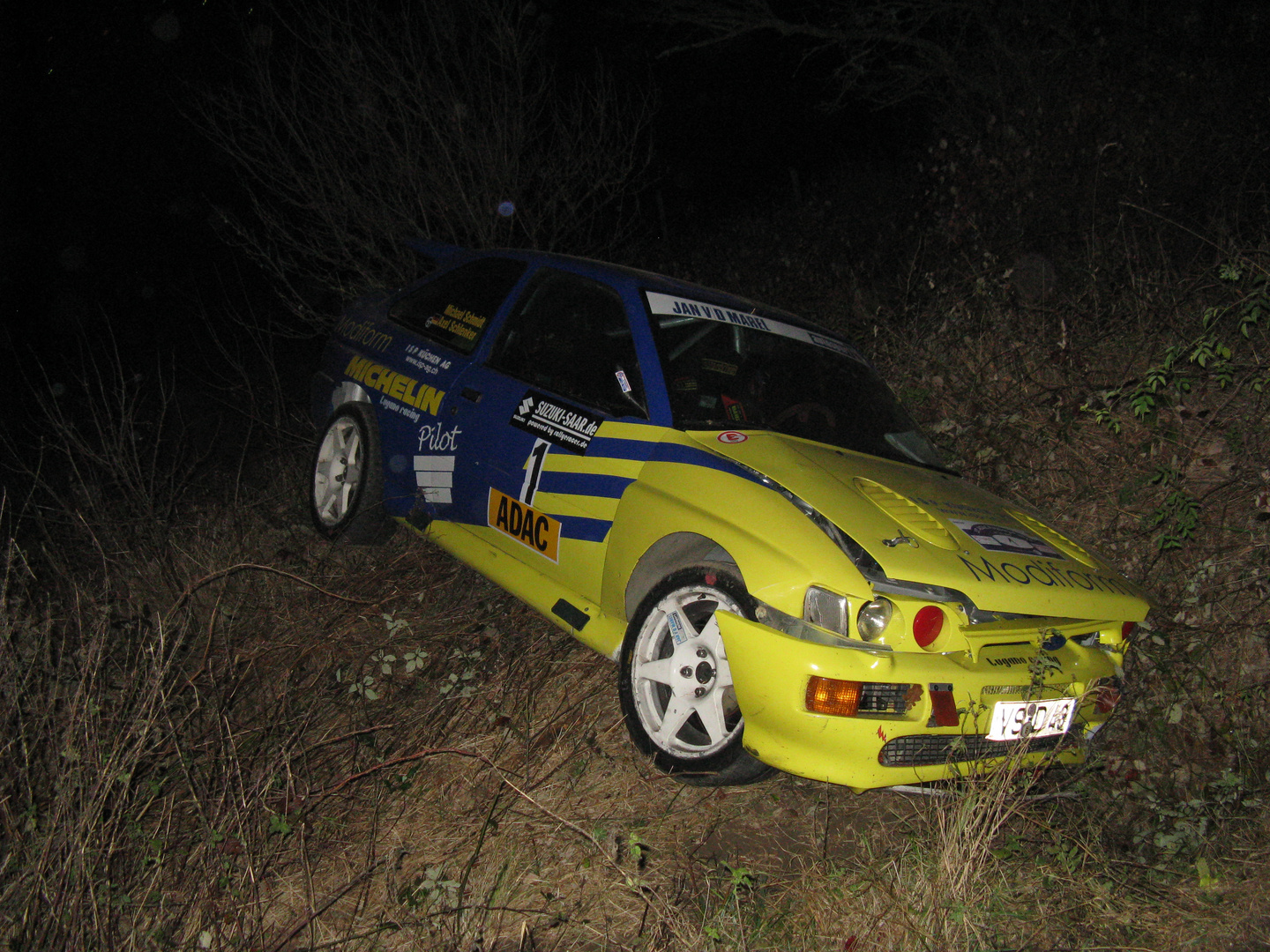 37. ADAC Rallye Potzberg 2009 Escort Crash