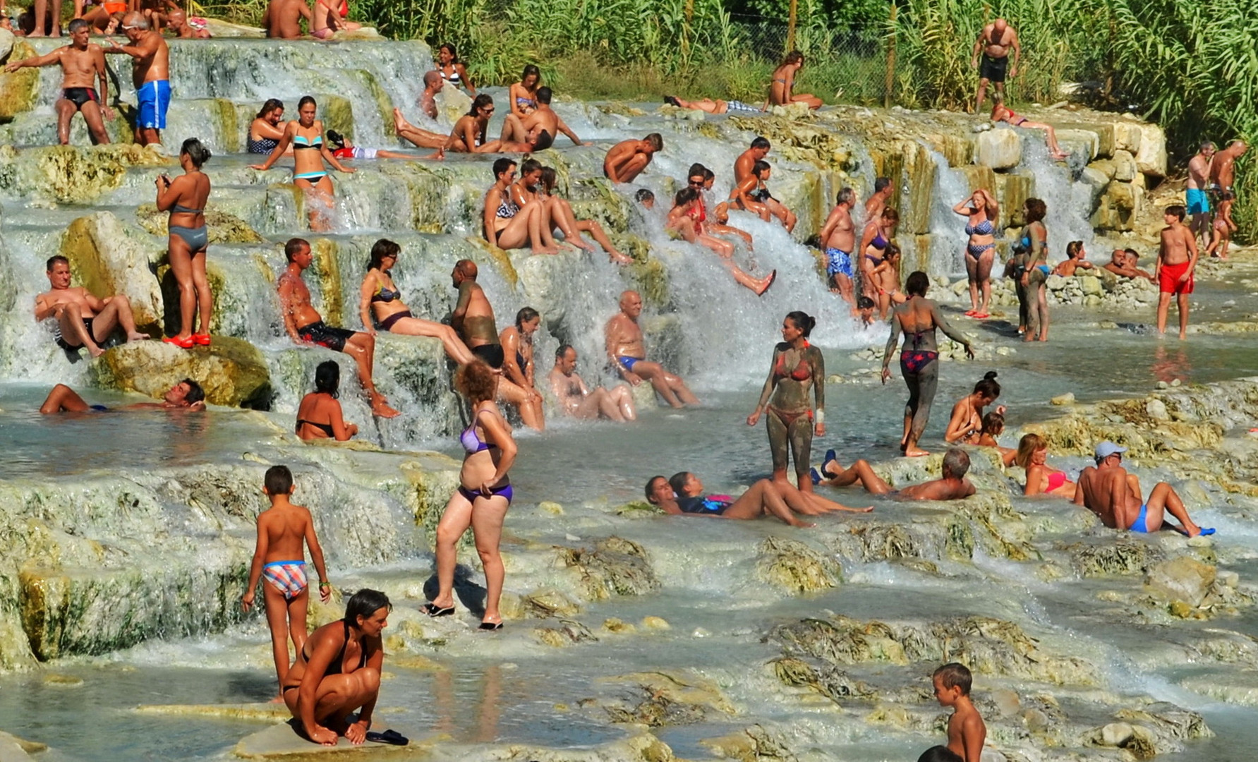 37º C: Luft, Wasser, Körper, alles 37º C.