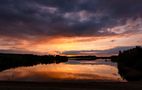 Sonnenuntergang am Offlumer See von UK-Photo