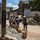 397 - Female Construction Workers Supplying Broke-Stones for the Production of Concrete