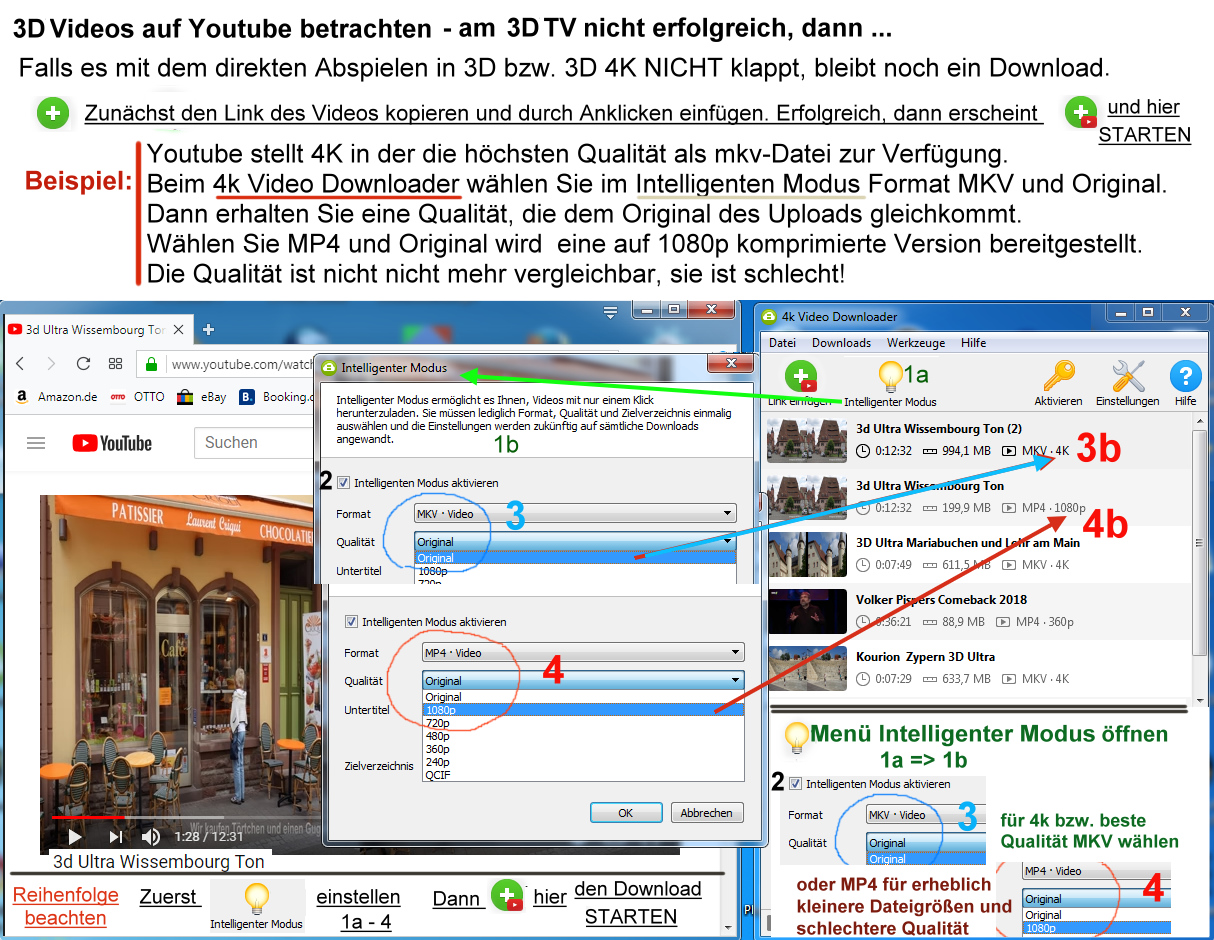 3D 4K bei Youtube - aktualisiert