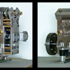 3D-Aufnahme eines Modell- 6 Zyl.- Verbrenner Reihenmotors (funktionsfähig) 3