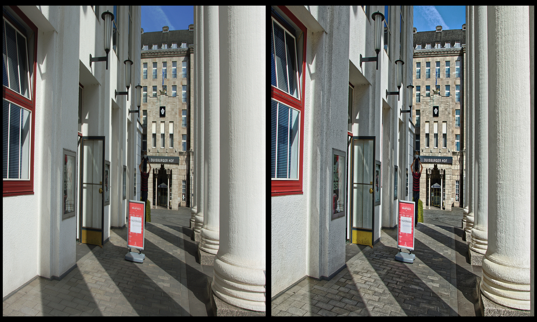 3D-Aufnahme Opernplatz und City-Palais Duisburg(2)