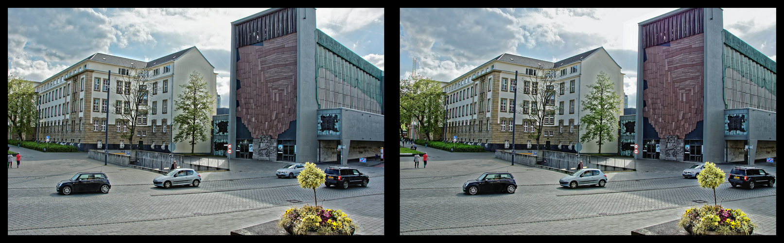 3D-Aufnahme Opernplatz und City-Palais Duisburg(Test4)