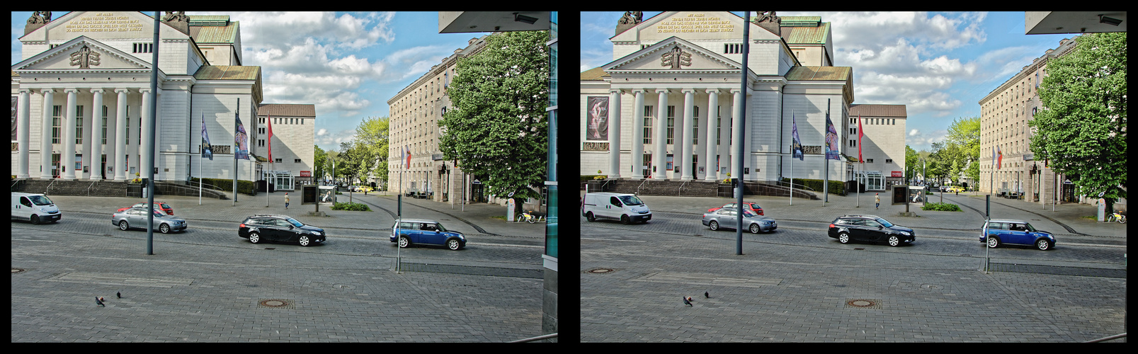 3D-Aufnahme Opernplatz und City-Palais Duisburg(Test7)