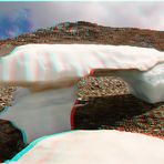 3D-Bild Eisformation am Mölltaler Gletscher