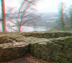 3D Burgruine mit Seeblick ...