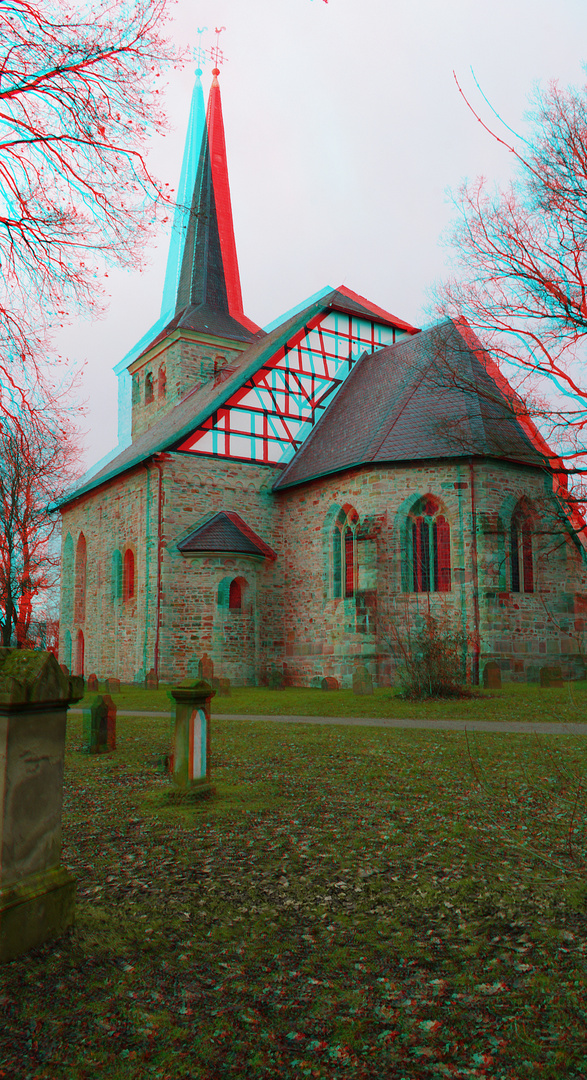 3D Dorfkirche in Bochum-Stiepel ...