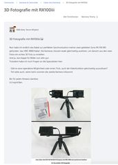 3D Fotografie mit Sony