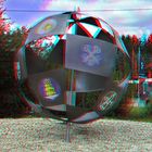 3D Kugel (Anaglyphe Rot/Cyan)