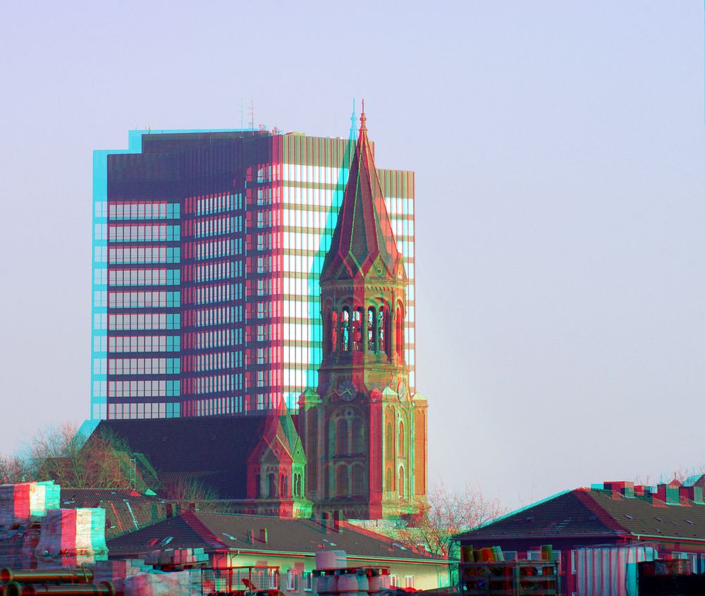 3D Rathaus in Essen ...