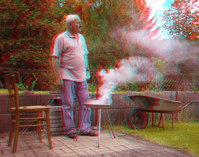 3D Rauch (Anaglyphe Rot/Cyan)