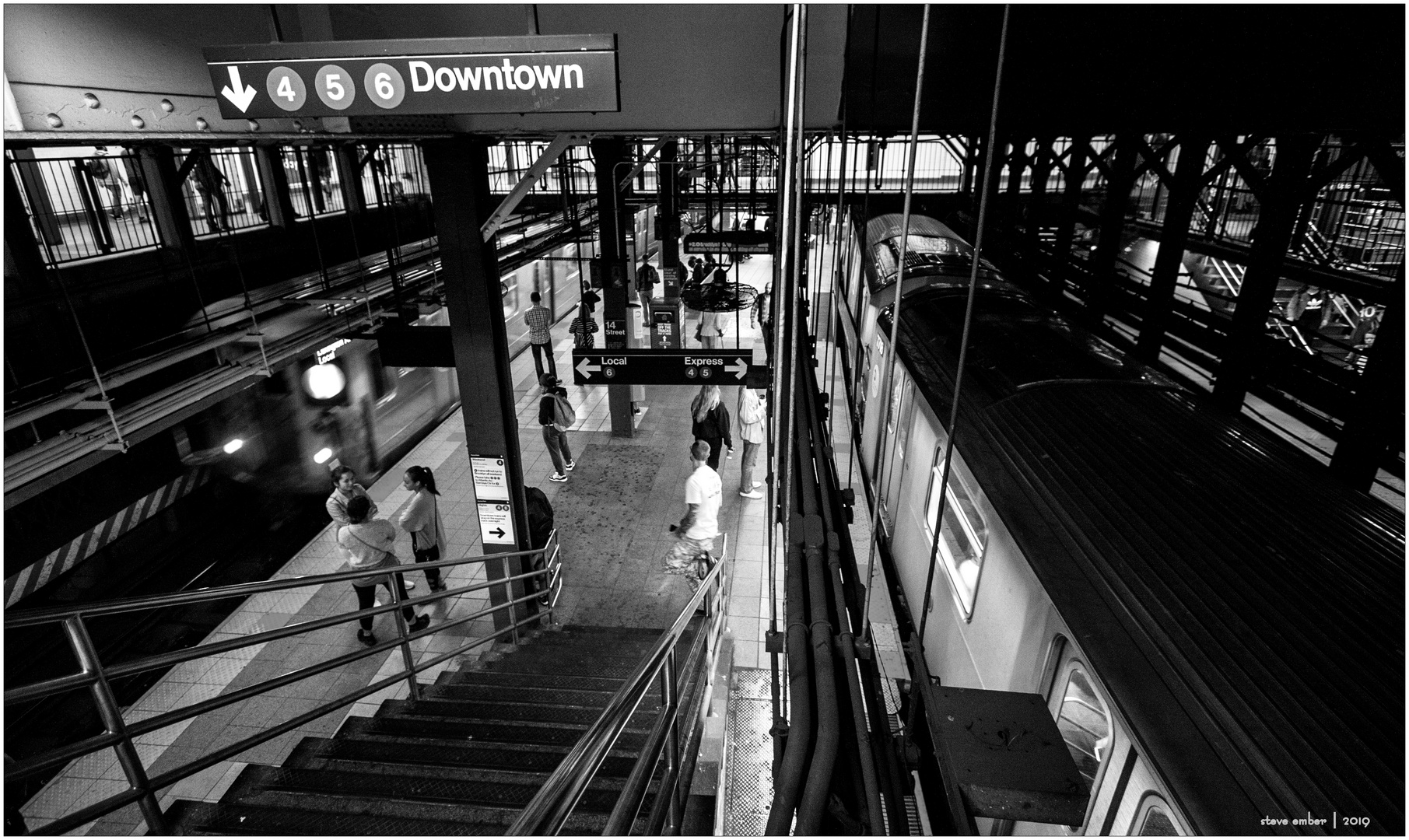 4-5-6 Downtown Platform,14th St - Union Square Station