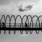 4 Bikers on Slinky Bridge