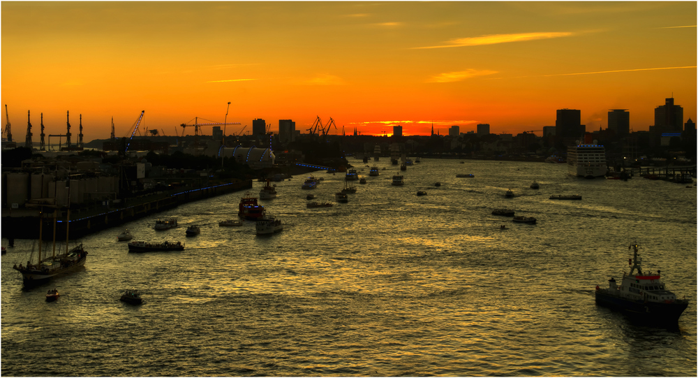 4 Minuten nach Sonnenuntergang