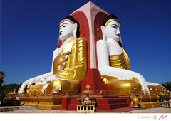 4 sitzende Buddhas bei Bago
