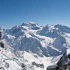 4 Vallées Skigebiet - Panorama auf dem Mt. Fort (3330 m)
