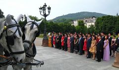 40 chinesische Hochzeitspaare in Baden-Baden 2008