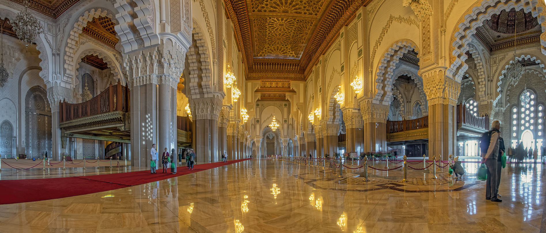 4028sb-29sb Casablanca Moschee Hassan II Panorama