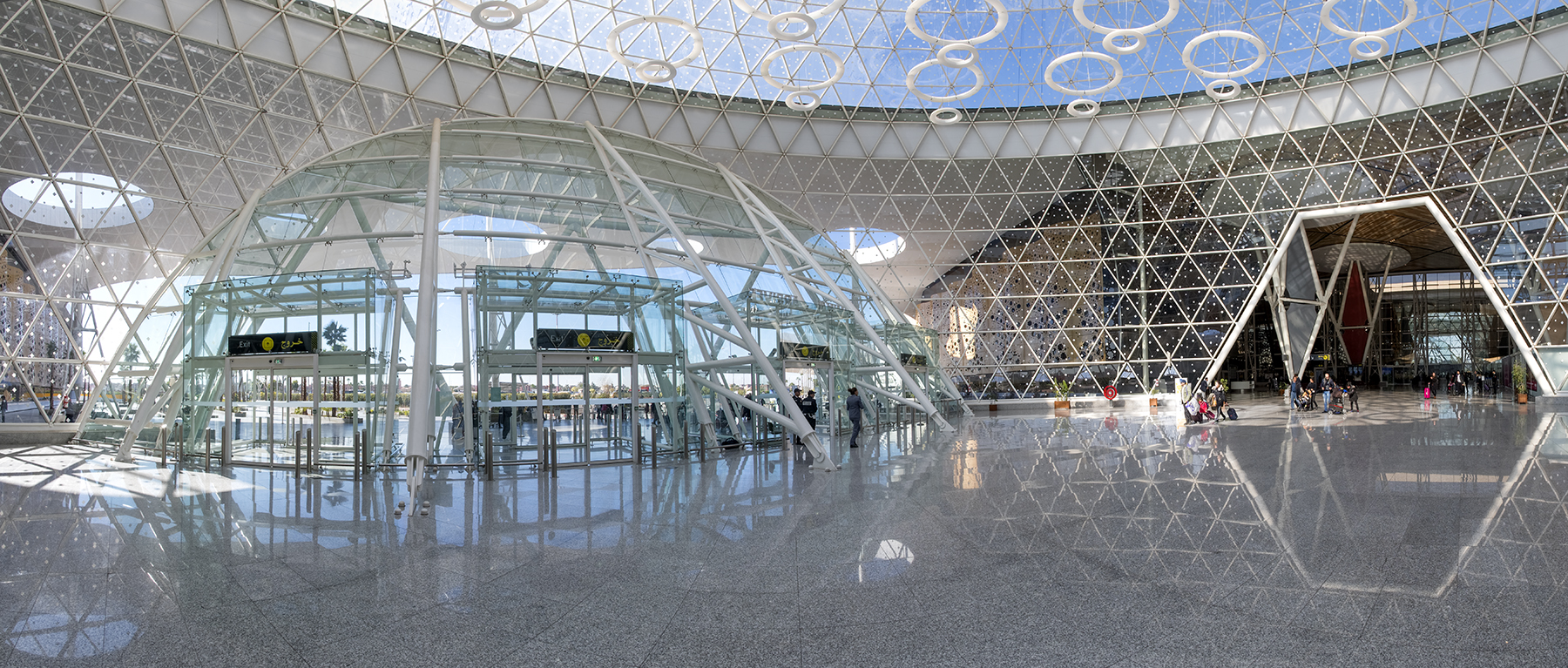 4074SB-4077S Flughafen Marrakesch Panorama Innen