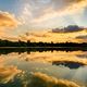 Sonnenuntergang am Heimstettner See