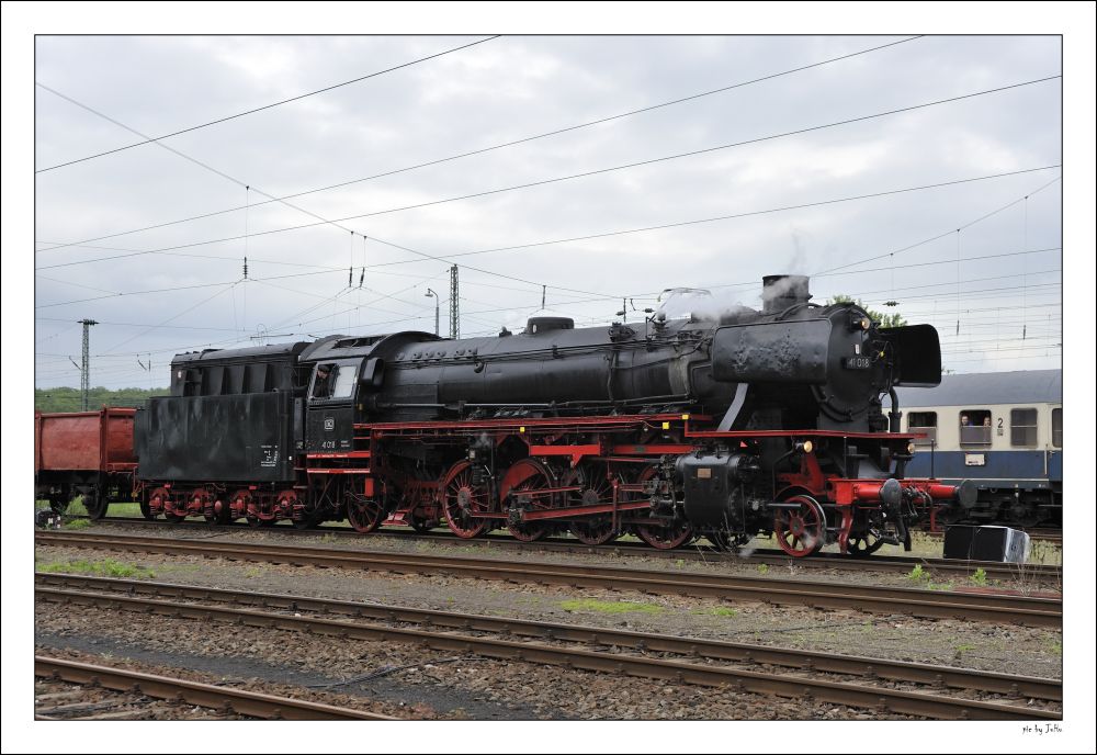 41 018 bei der Parade in Kranichstein