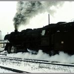 41 1055 am 03.01.1985 mit D 504 ausfahrend in Saalfeld