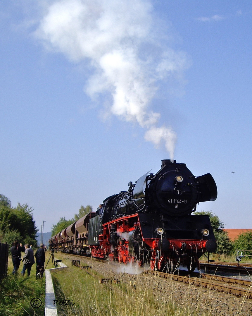 41 1144-9 beim Plandampf durchs Werratal 2015