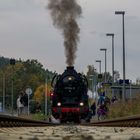 41 1144-9. --  Dampflokomotive in Zeulenroda / Unterer Bahnhof