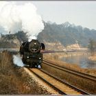 41 1273 mit Nahgüterzug auf dem Weg nach Saalfeld