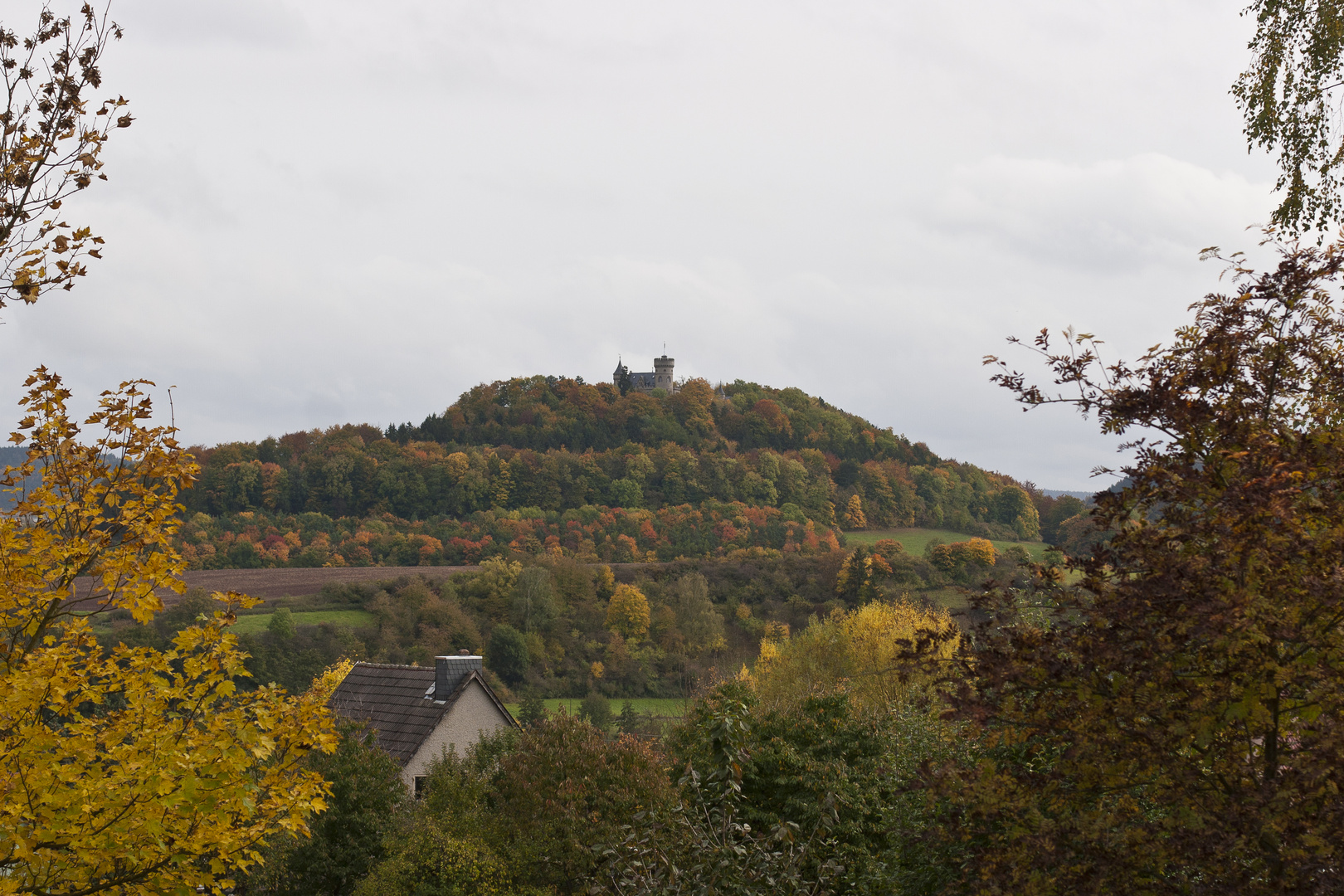 41 - Schloss Landsberg bei Meiningen im Herbst