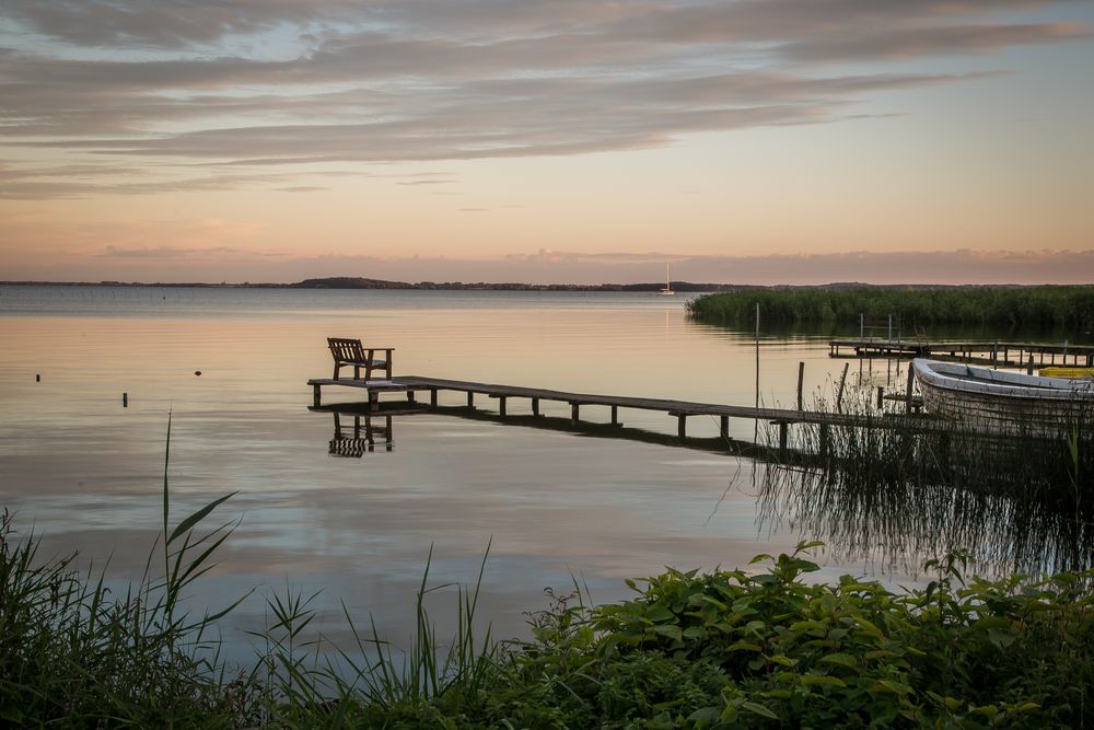 Abendstimmung am See von Dietmar Bansmann