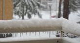 The ice stick on our balcony balustrade von Raimo Ketolainen