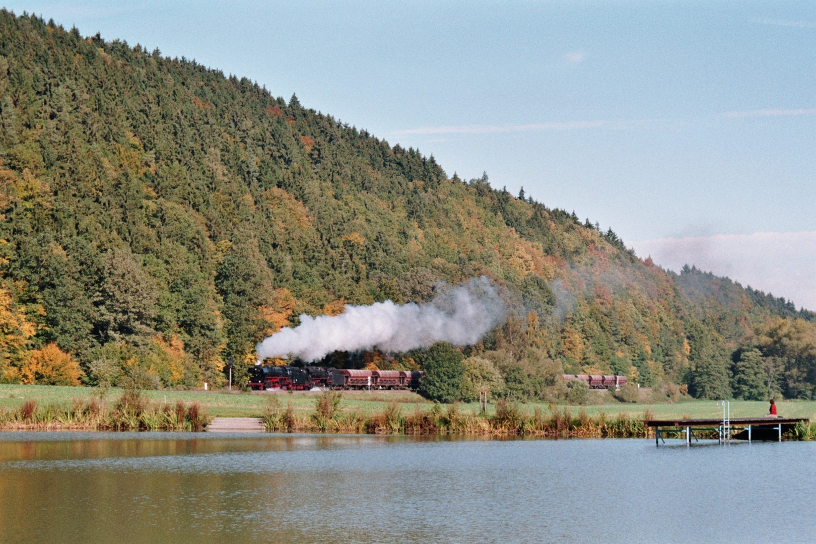 41er und 44er an den Teichen Foto & Bild historische eisenbahnen