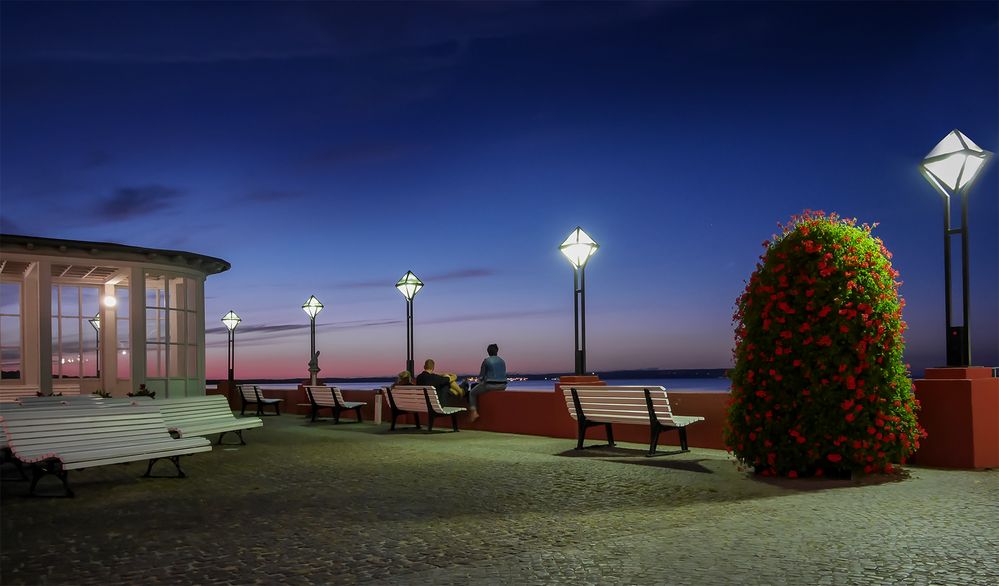 Blaue Stunde in Binz von Martin Bröckerhoff