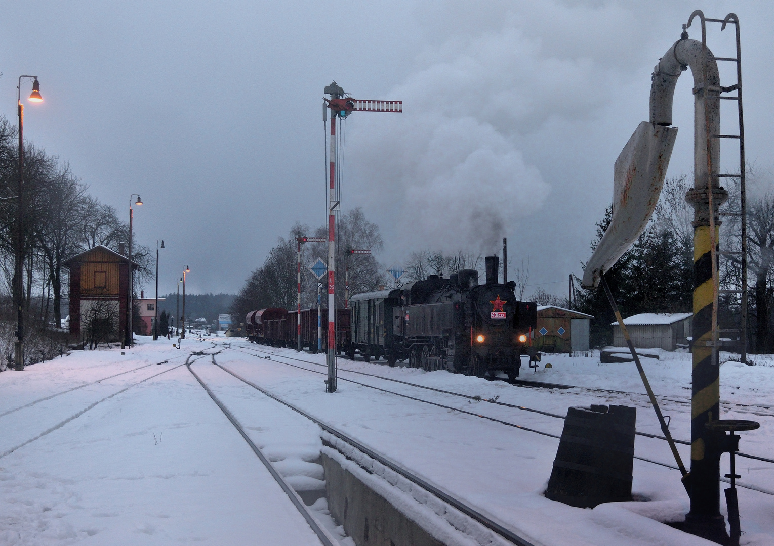 431.032 CD erreicht am Abend des 12.01.19 Einfahrt in Martinice 