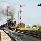 44 1486 fährt aus dem Güterbahnhof beim Kiesplandampf