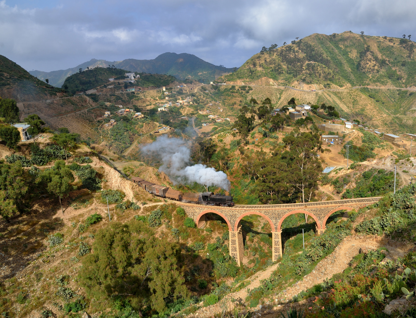 442.55 am 09.11.18 beim Aufstieg nach Asmara auf dem Viadukt bei Shegerini II