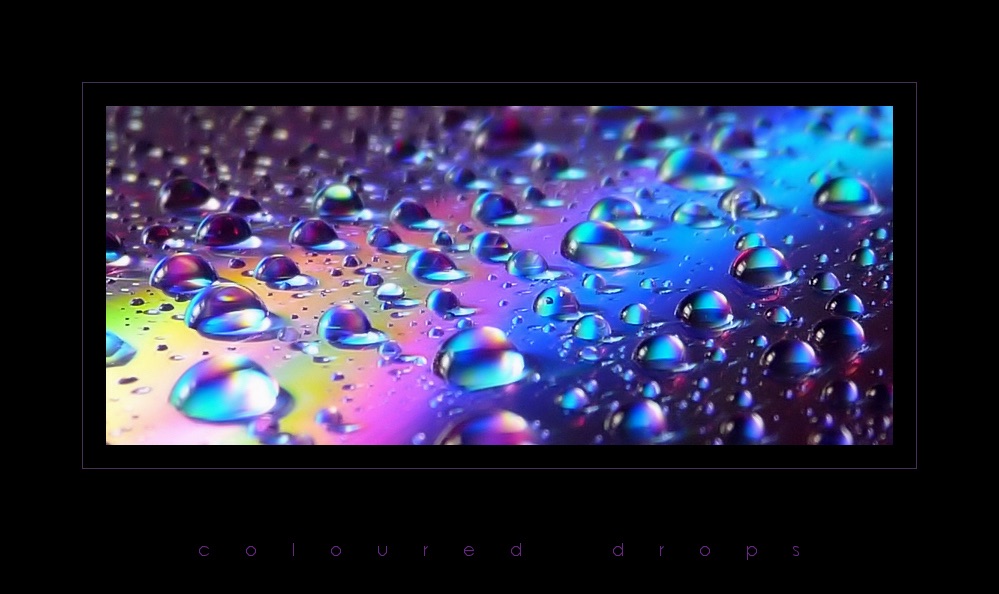 . coloured drops . von Josef Reichvilser 