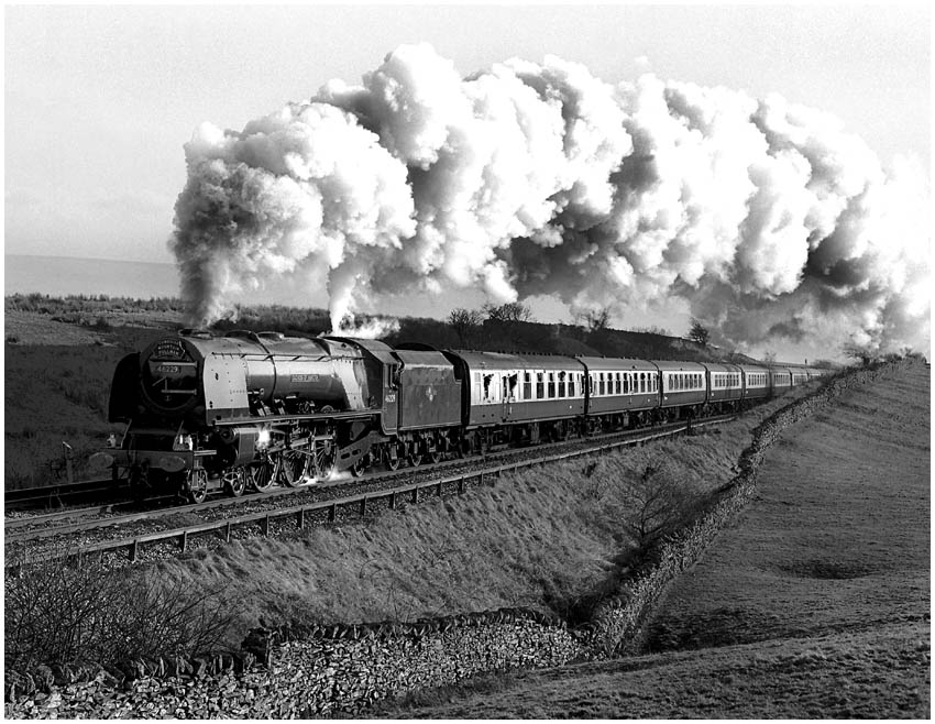 46229 "Duchess of Hamilton" at Horton in Ribblesdale.