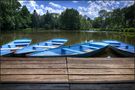 Blaue Boote by Stollberger-Bildermacher 