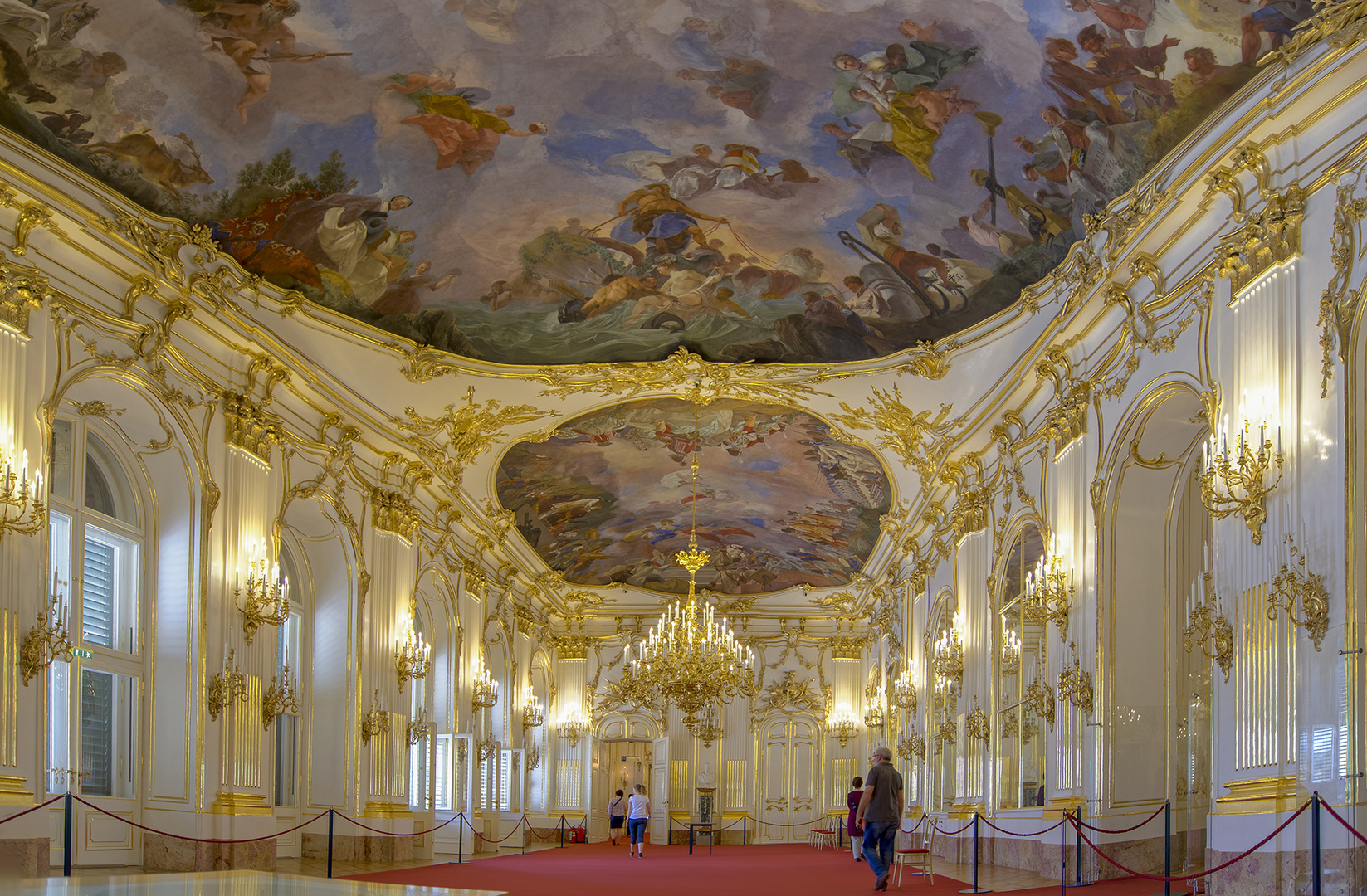 4769M+70M Schloss Schönbrunn Wien grosse Galerie Panorama