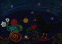 " blackbird´s night-song " von Evelyn Fleuster - paintings of joy