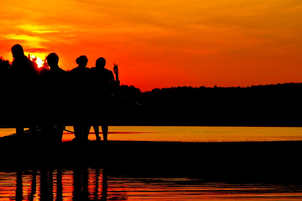 Sunset @ Talsperre Pöhl II von Axel He. 