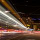 Abendliche Lichtspuren am Hauptbahnhof