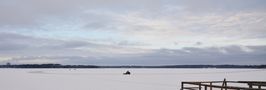 Skating rink on the ice by Raimo Ketolainen