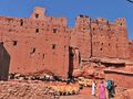 Kasbah mit Nomaden im vallee du  Rose Marokko von HeiBa