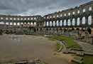 Pula's Roman Amphitheater by J Oscar Sierra Echo