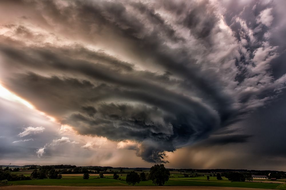 Mothership-Cloud, rotierende Superzelle von Corry DeLaan