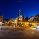 Rathaus in Wernigerode zur blauen Stunde,